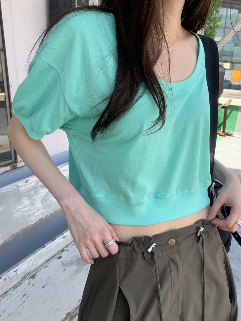 LE AVE韓國直郵女裝新款推薦熱賣休閑人氣時尚26夏季T恤LE AVET恤