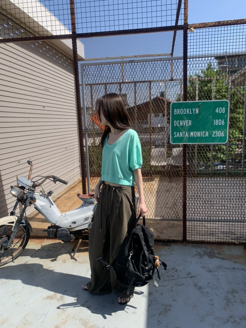 LE AVE韓國直郵女裝新款推薦熱賣休閑人氣時尚26夏季T恤LE AVET恤