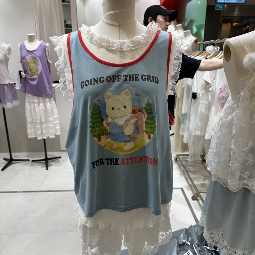 MINI UNNI韓國東大門代購女士新款時尚26夏季熱賣吊帶背心MINI UNNI吊帶/背心圖色1