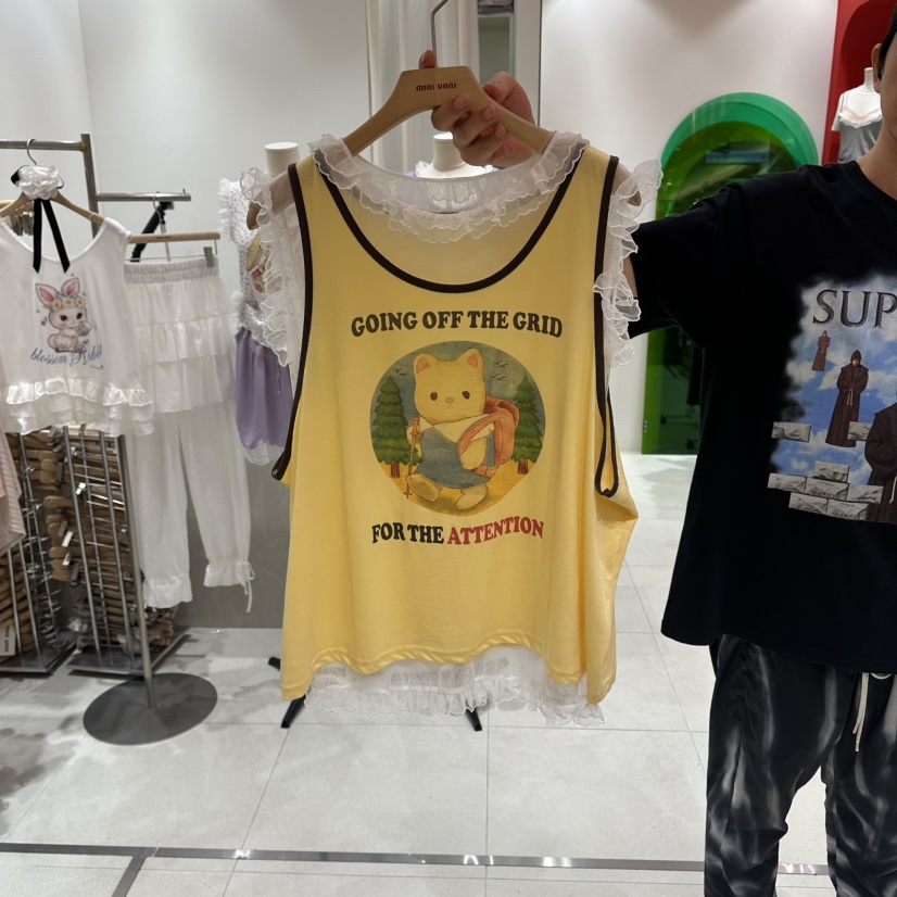 MINI UNNI韓國東大門代購女士新款時尚26夏季熱賣吊帶背心MINI UNNI吊帶/背心圖色2