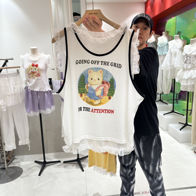 MINI UNNI韓國東大門代購女士新款時尚26夏季熱賣吊帶背心MINI UNNI吊帶/背心圖色3