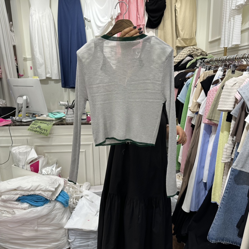 J.RITZY韓國代購女士新款人氣推薦26夏季針織衫羊毛開襟J.RITZY針織衫
