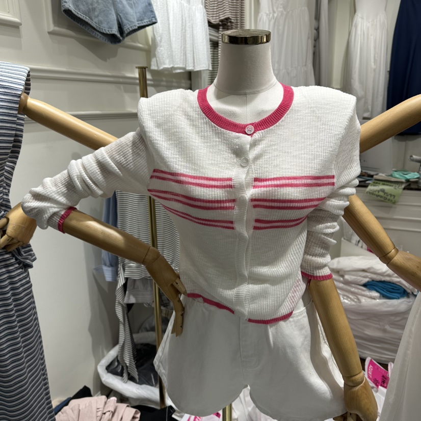 J.RITZY韓國代購女士新款人氣推薦26夏季針織衫羊毛開襟J.RITZY針織衫圖色1