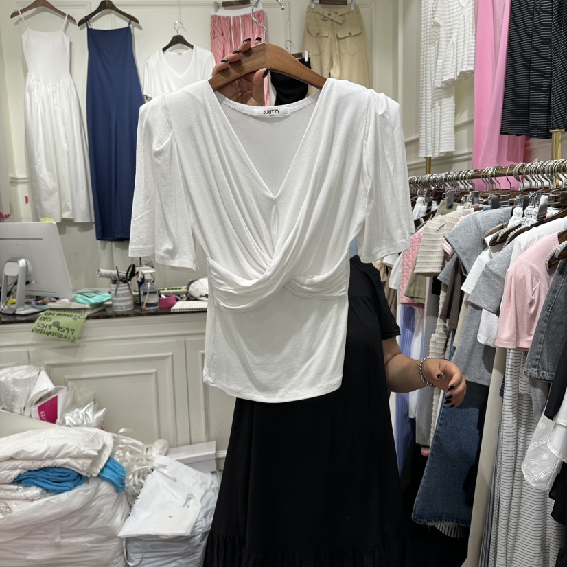J.RITZY韓國代購女士新品26夏季人氣時尚休閑熱賣推薦T恤J.RITZYT恤圖色1