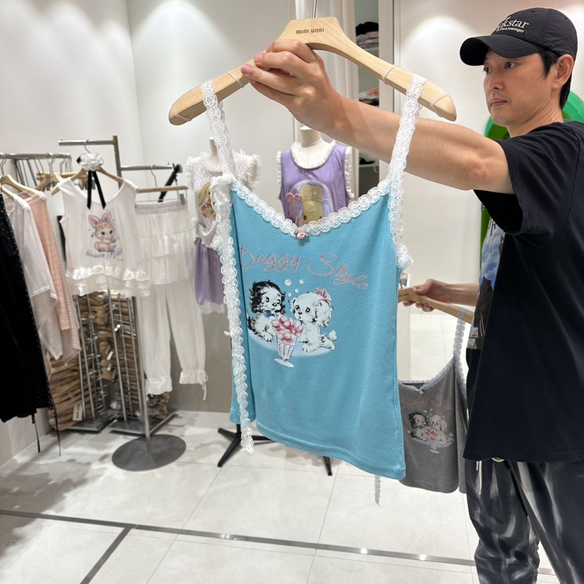MINI UNNI東大門實拍韓國女士新款休閑推薦時尚吊帶背心MINI UNNI吊帶/背心圖色2