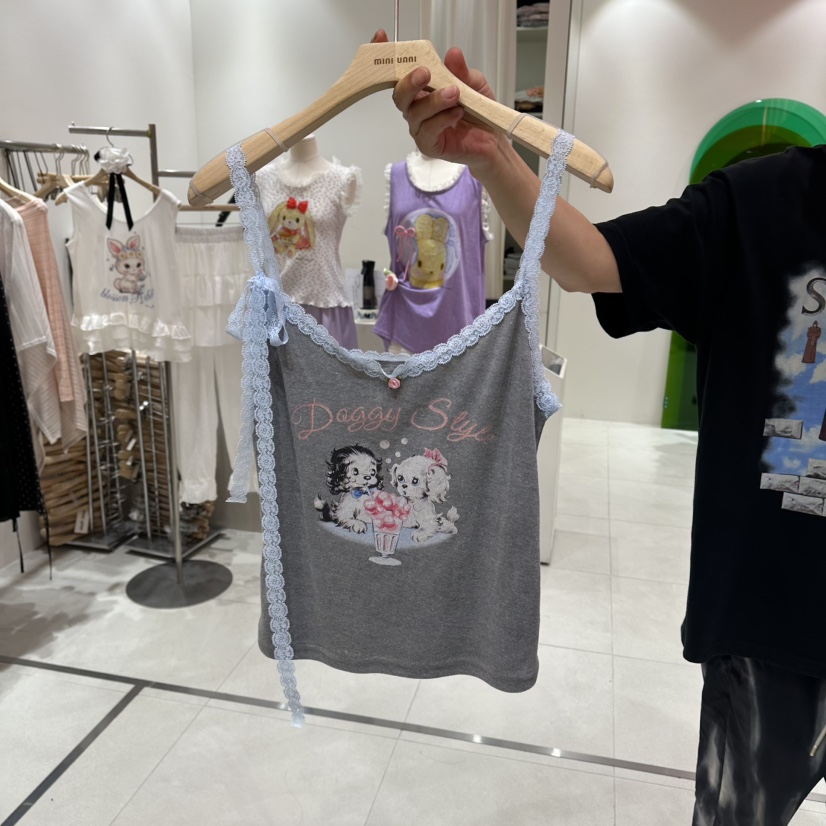 MINI UNNI東大門實拍韓國女士新款休閑推薦時尚吊帶背心MINI UNNI吊帶/背心圖色3