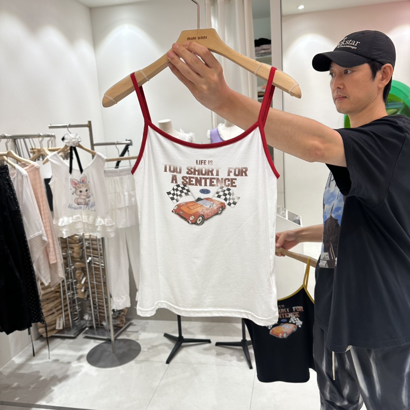 MINI UNNI韓國代購女士新品時尚人氣26夏季推薦吊帶背心MINI UNNI吊帶/背心圖色2