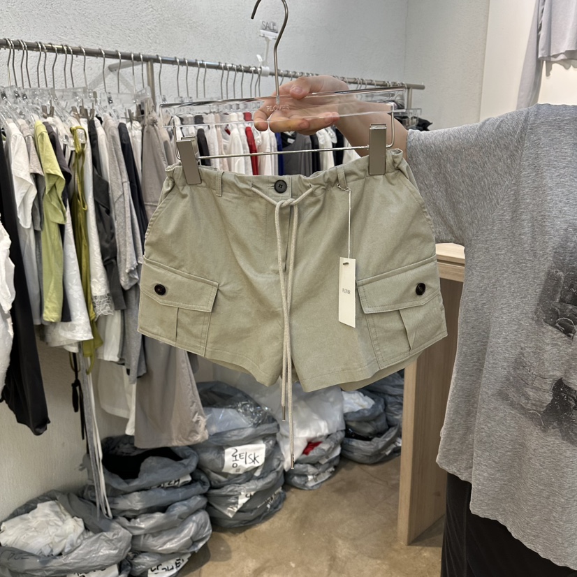 PLOVER韓國代購女士新品熱賣時尚26夏季休閑人氣推薦短褲PLO_VER短褲圖色1