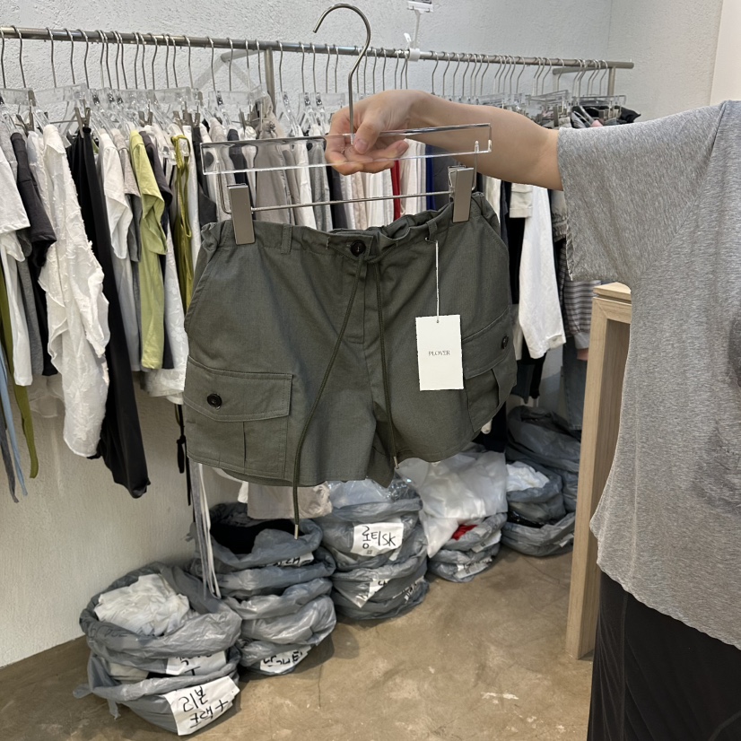 PLOVER韓國代購女士新品熱賣時尚26夏季休閑人氣推薦短褲PLO_VER短褲圖色2