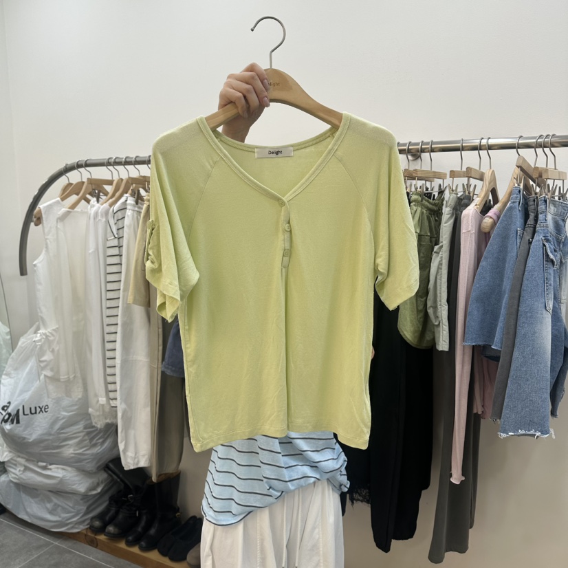 DELIGHT-L東大門實拍韓國女士新品時尚推薦熱賣休閑26夏季T恤DELIGHT-LT恤圖色1
