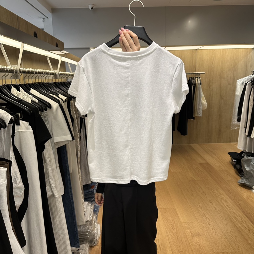 LEFANCY韓國代購女士新品熱賣時尚26夏季休閑人氣T恤毛圈布LEFANCYT恤