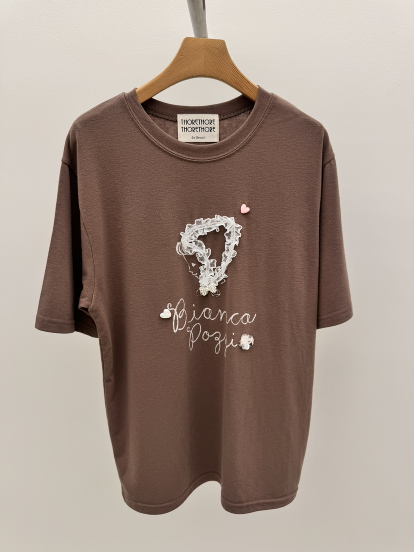 THORE韓國直郵實拍女裝新品人氣26夏季熱賣推薦休閑時尚T恤THORET恤圖色2