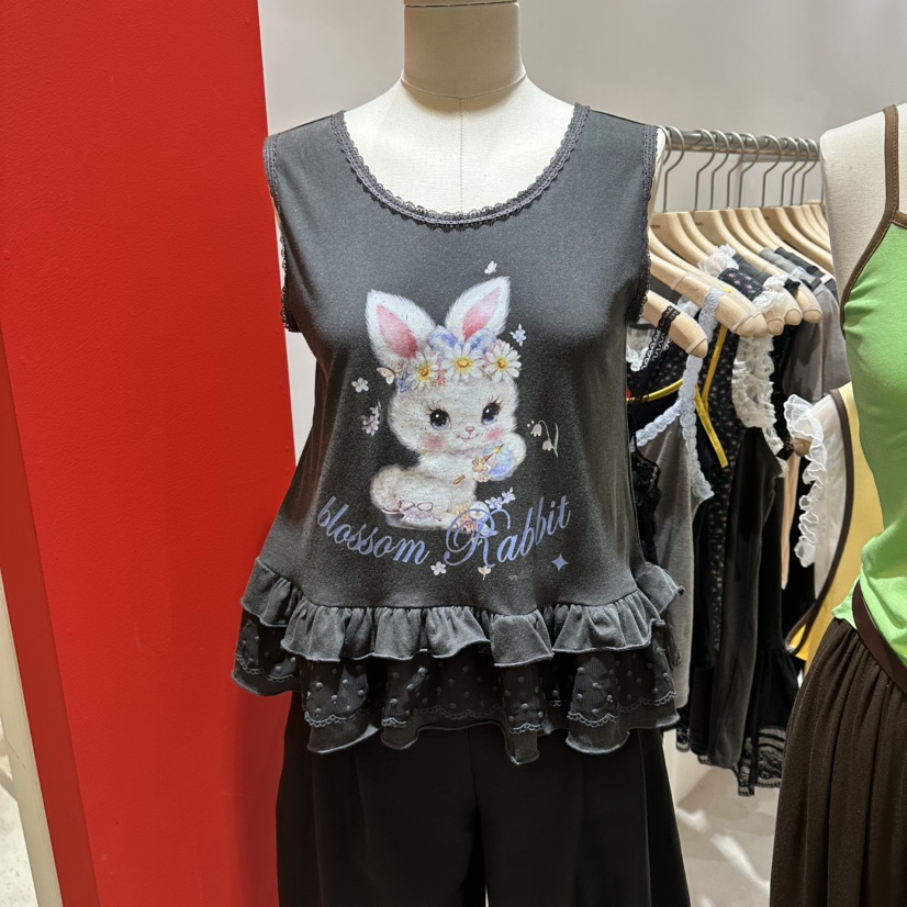 MINI UNNI韓國東大門代購女士新款人氣吊帶背心含胸花不含MINI UNNI吊帶/背心圖色2