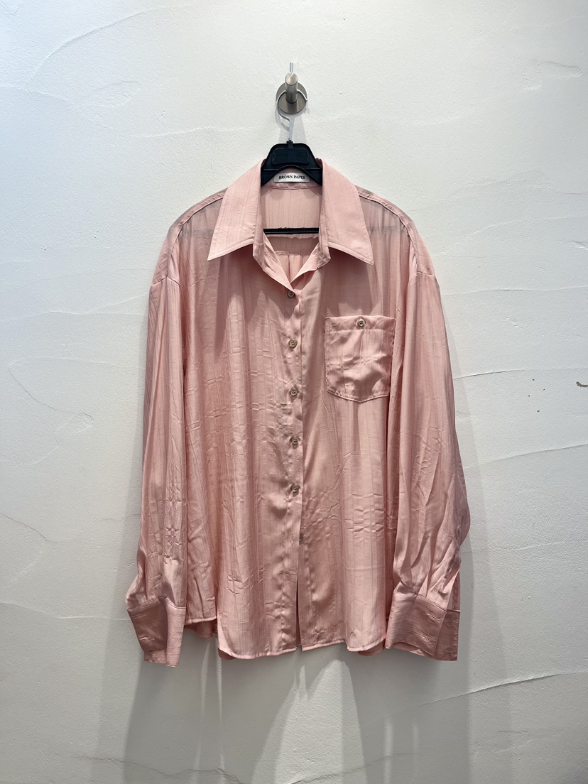 BROWN PAPER韓國東大門直郵女士新品休閑襯衫蕾絲衫褶皺BROWN PAPER襯衫/蕾絲衫圖色2