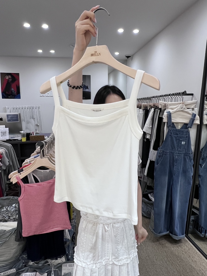 BRELLIN韓國東大門代購女裝新品時尚26夏季休閑吊帶背心無袖BRELLIN吊帶/背心圖色1