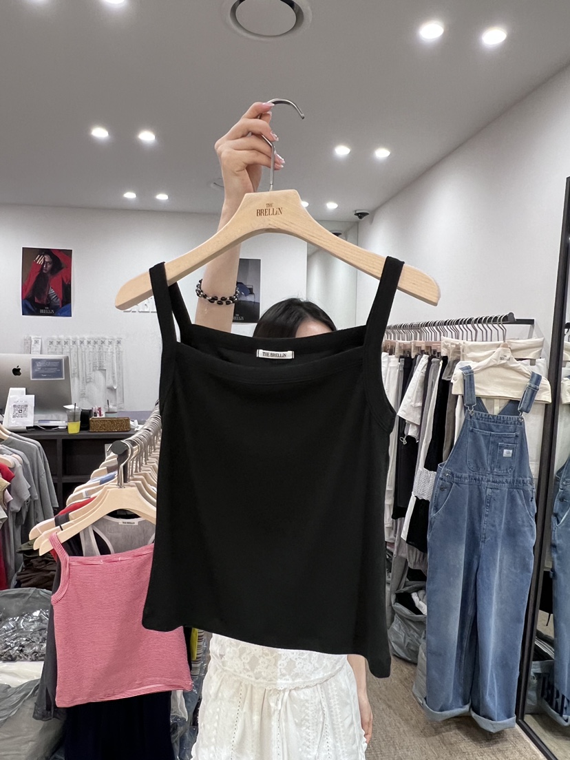 BRELLIN韓國東大門代購女裝新品時尚26夏季休閑吊帶背心無袖BRELLIN吊帶/背心圖色2
