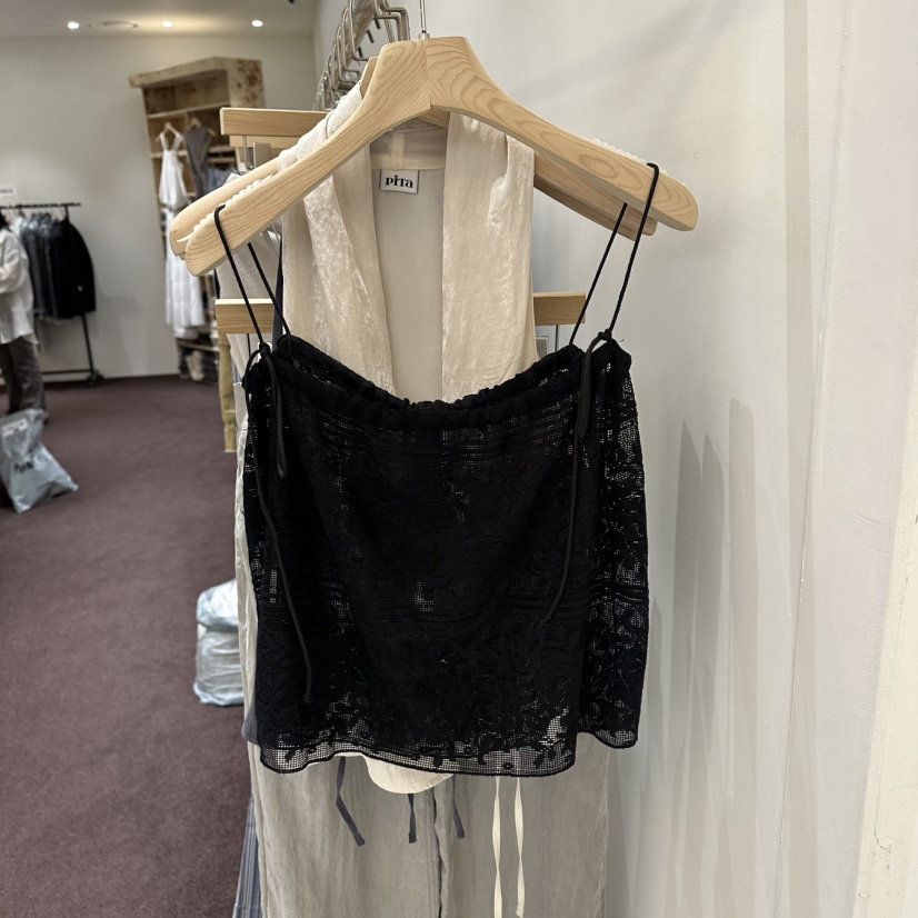 PITA/THEVERLIN韓國直郵女士新品26夏季時尚吊帶背心提花PITA/THEVERLIN吊帶/背心