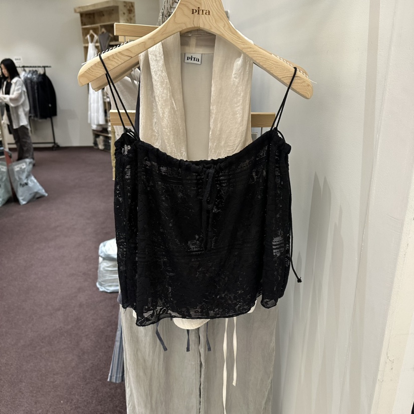 PITA/THEVERLIN韓國直郵女士新品26夏季時尚吊帶背心提花PITA/THEVERLIN吊帶/背心圖色2