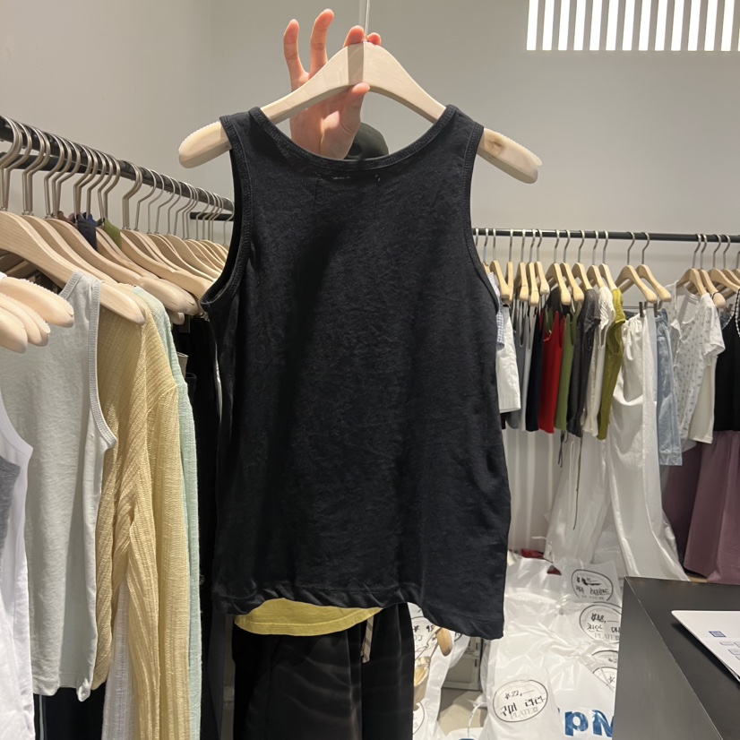 PLATE韓國直郵實拍女士新品休閑熱賣人氣時尚吊帶背心無袖ANOTHER PLATE MOOD WEAR吊帶/背心