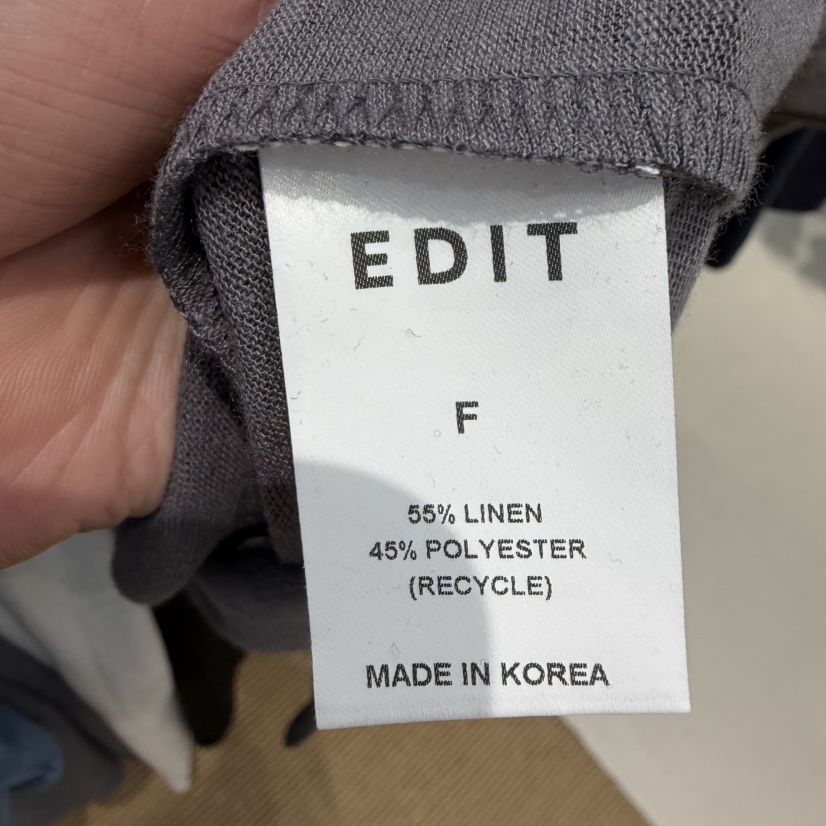 EDIT韓國直郵女裝新品休閑人氣推薦熱賣時尚26夏季長袖T恤EDIT長袖T恤