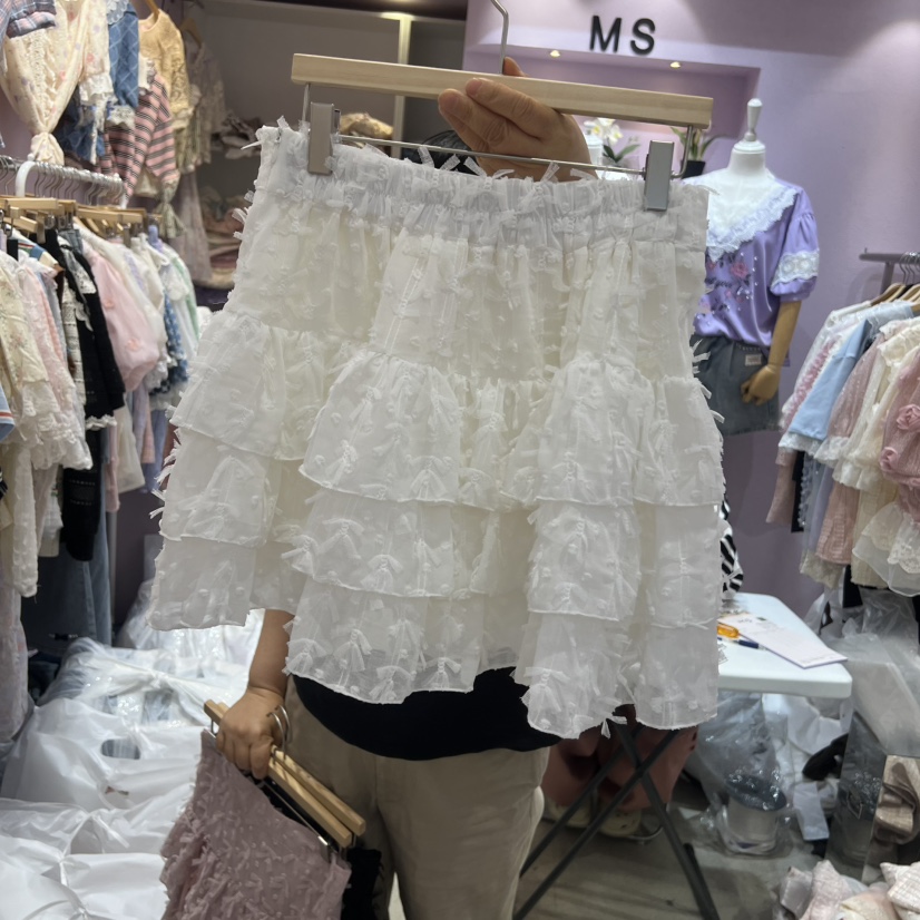 MS韓國直郵實拍女士新品推薦時尚26夏季人氣熱賣短裙多層MS短裙