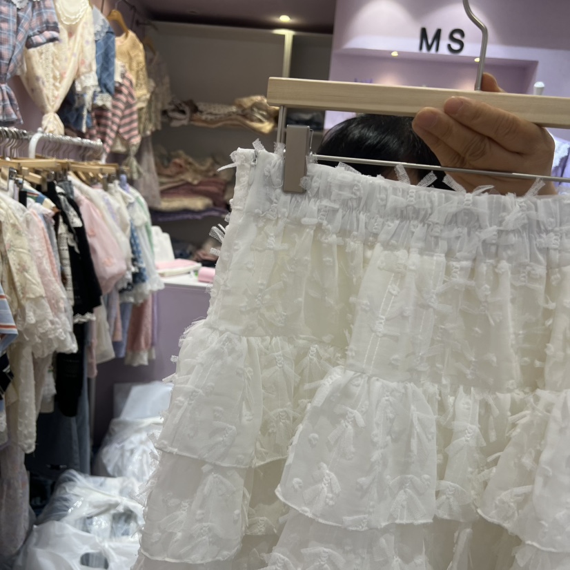 MS韓國直郵實拍女士新品推薦時尚26夏季人氣熱賣短裙多層MS短裙
