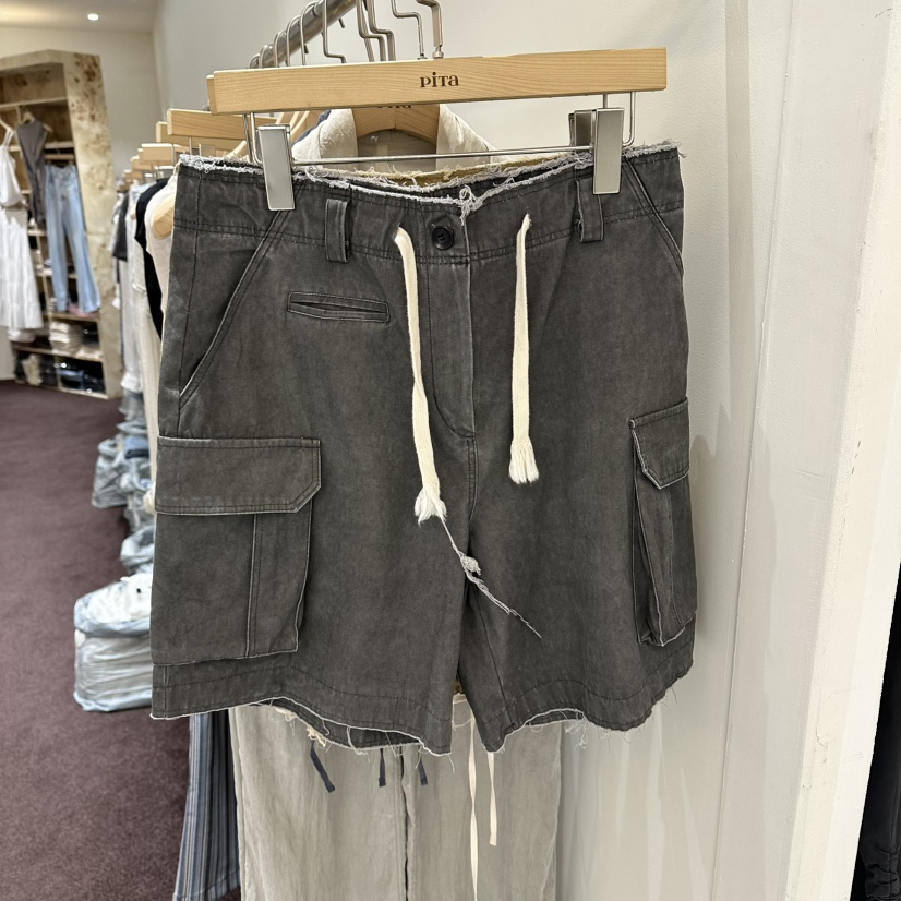 PITA/THEVERLIN韓國東大門代購女裝新品時尚休閑短褲水洗PITA/THEVERLIN短褲圖色2