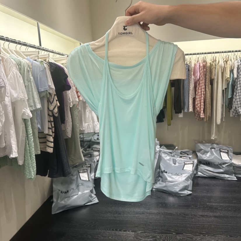 TOMGIRL韓國直郵實拍女士新品時尚人氣休閑26夏季套裝兩件套TOMGIRL套裝圖色1