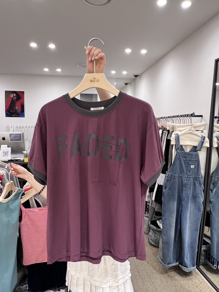 BRELLIN韓國東大門代購女裝新品熱賣時尚26夏季休閑人氣T恤BRELLINT恤圖色2