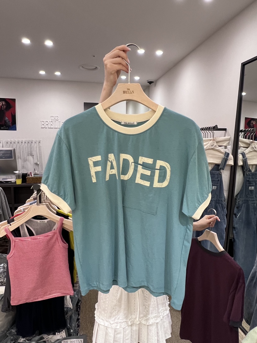 BRELLIN韓國東大門代購女裝新品熱賣時尚26夏季休閑人氣T恤BRELLINT恤圖色3