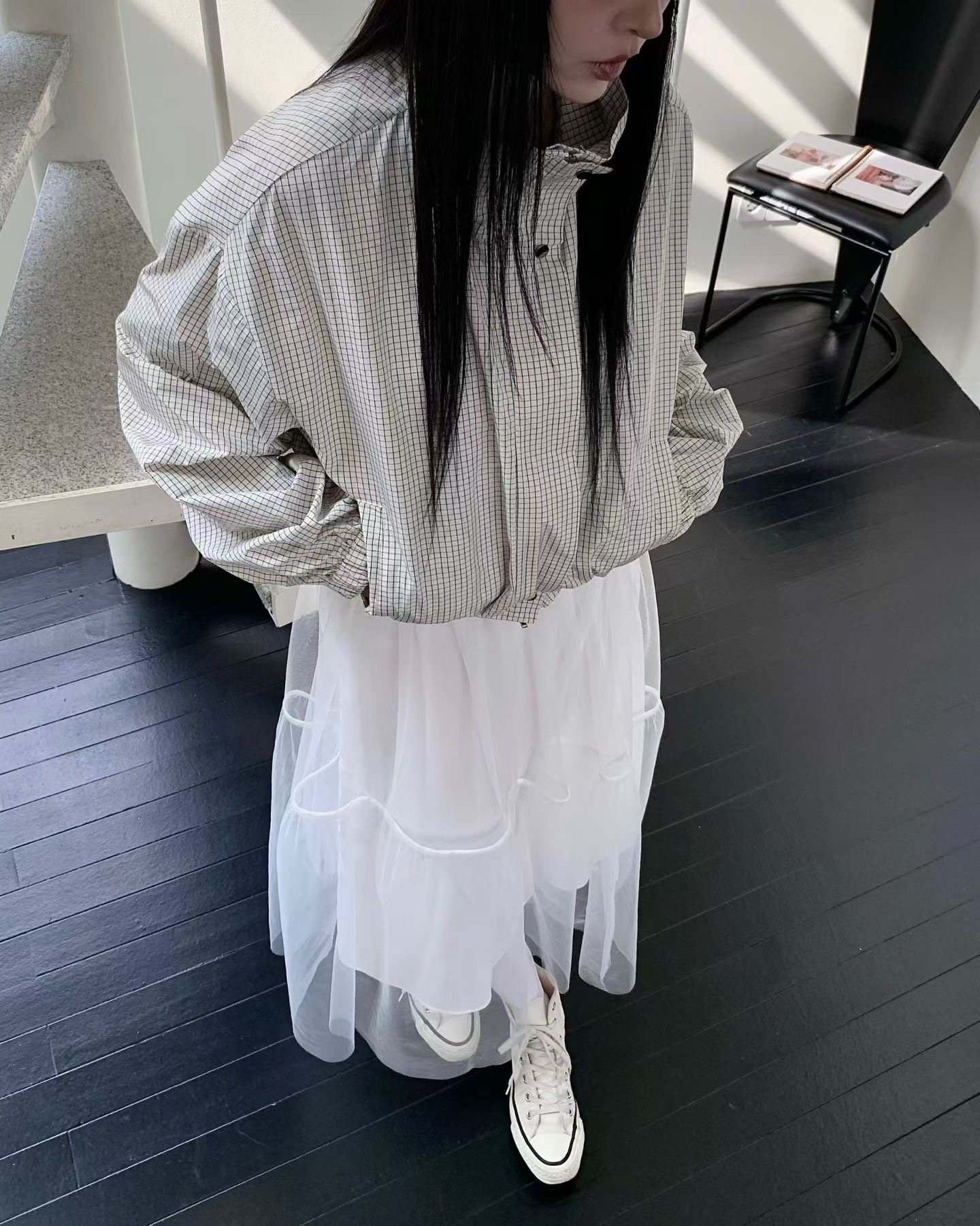UNSANE東大門實拍韓國女士新款26夏季時尚人氣熱賣休閑夾克UNSANE夾克