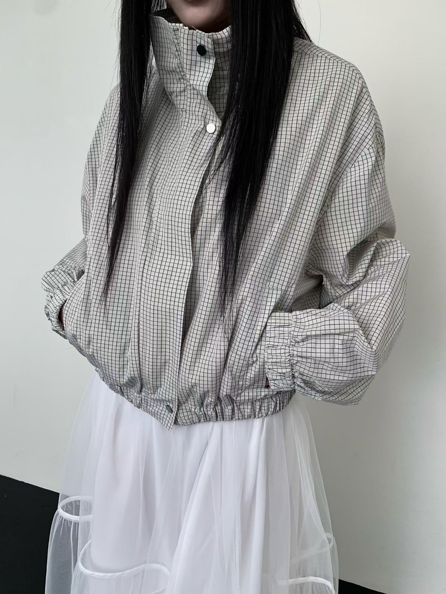 UNSANE東大門實拍韓國女士新款26夏季時尚人氣熱賣休閑夾克UNSANE夾克圖色1