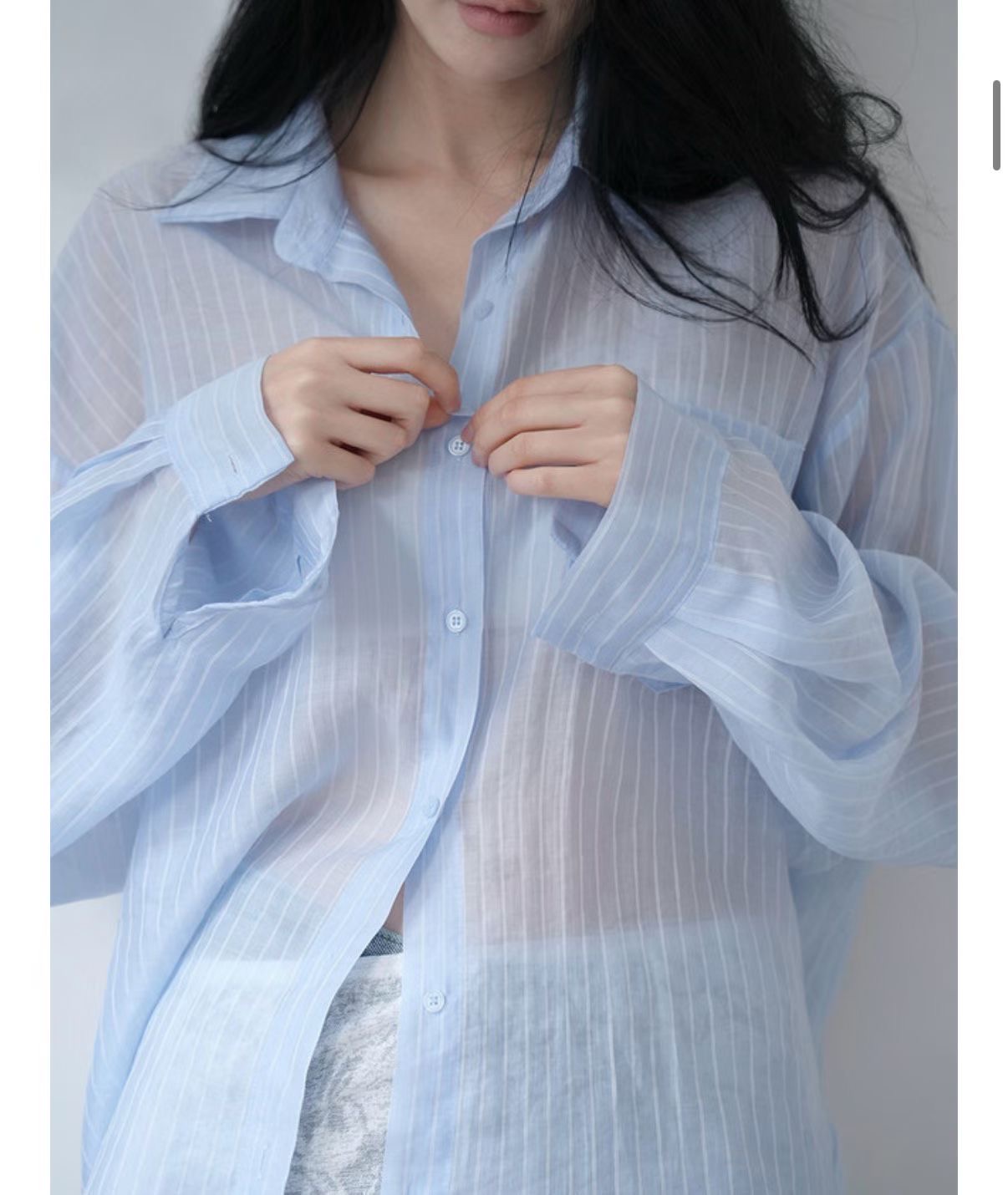 UNSANE東大門實拍韓國女裝新款26夏季熱賣襯衫蕾絲衫天絲UNSANE襯衫/蕾絲衫