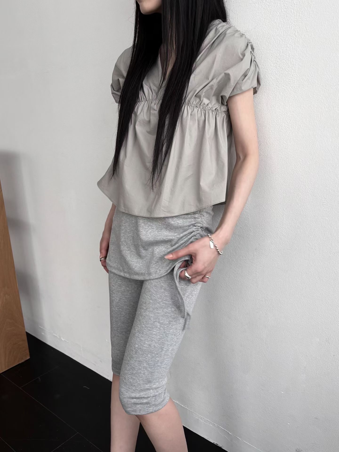 UNSANE韓國直郵實拍女士新款26夏季推薦人氣時尚襯衫蕾絲衫UNSANE襯衫/蕾絲衫