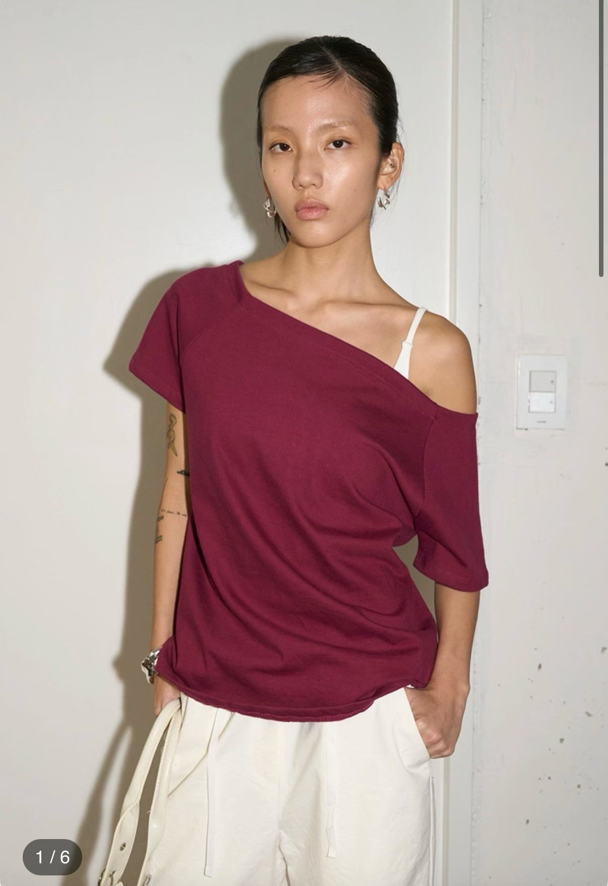 UNSANE東大門實拍韓國女士新款熱賣時尚26夏季人氣休閑T恤UNSANET恤圖色1