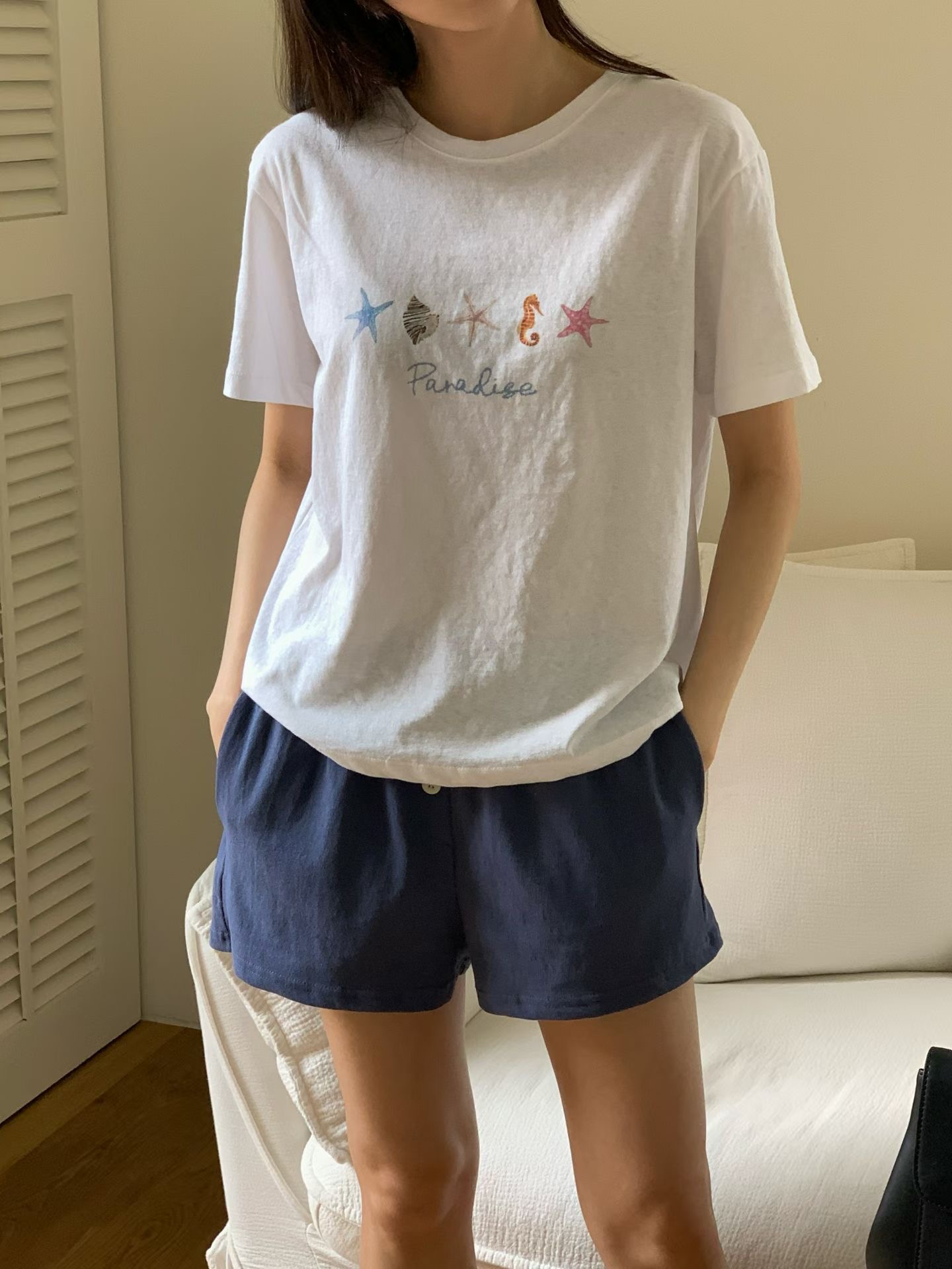 NOMAD韓國直郵女裝新品26夏季人氣熱賣時尚休閑推薦T恤NOMADT恤圖色1