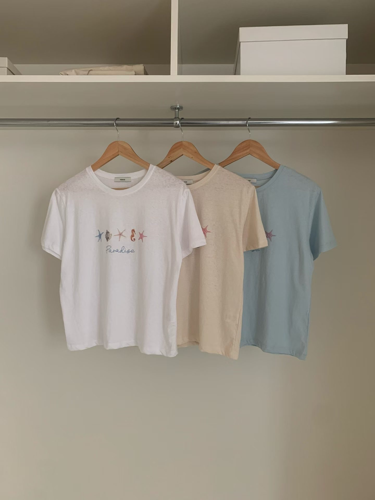 NOMAD韓國直郵女裝新品26夏季人氣熱賣時尚休閑推薦T恤NOMADT恤圖色3左三色