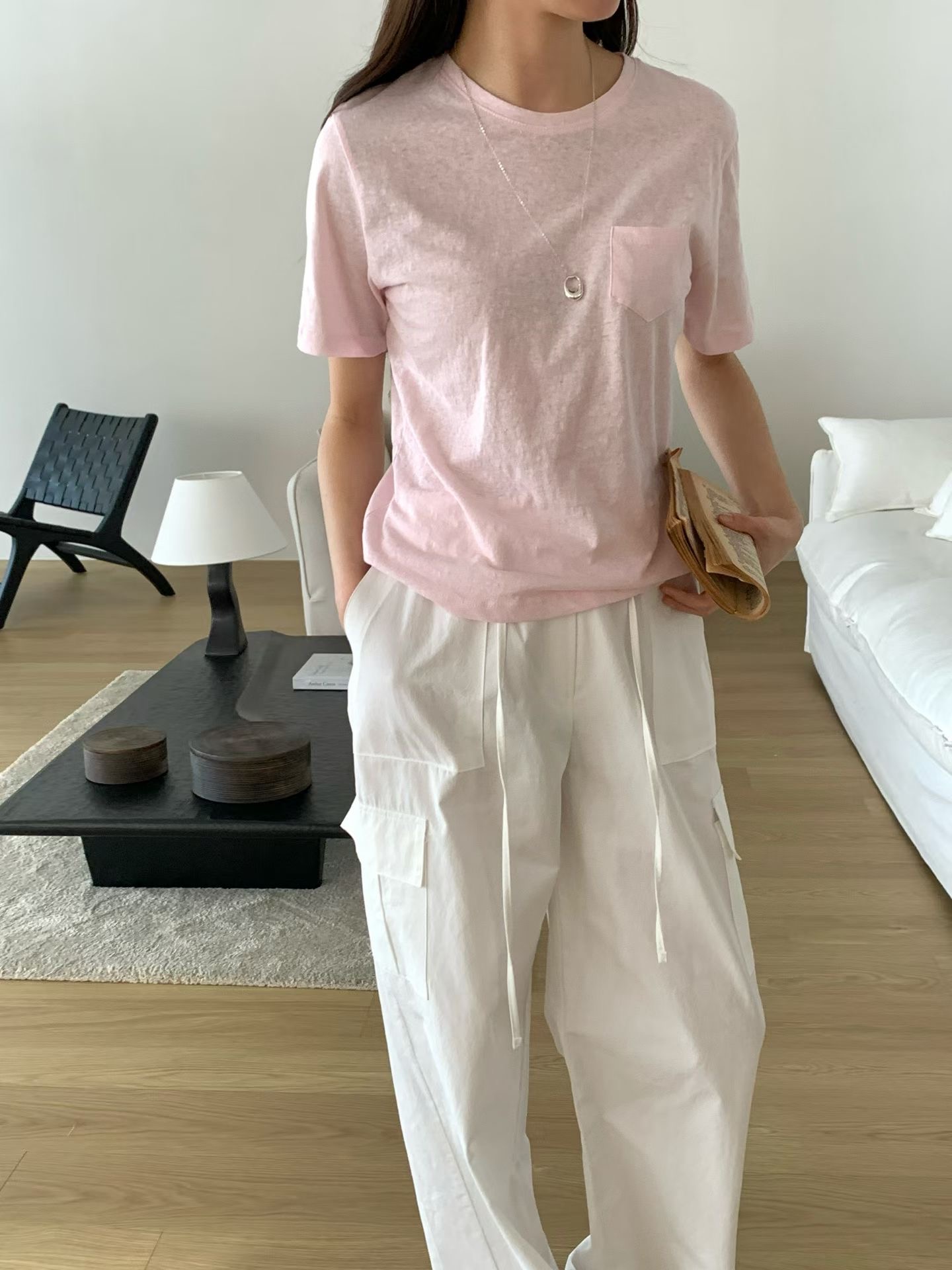 NOMAD韓國直郵實拍女士新款時尚休閑26夏季熱賣推薦T恤口袋NOMADT恤圖色2