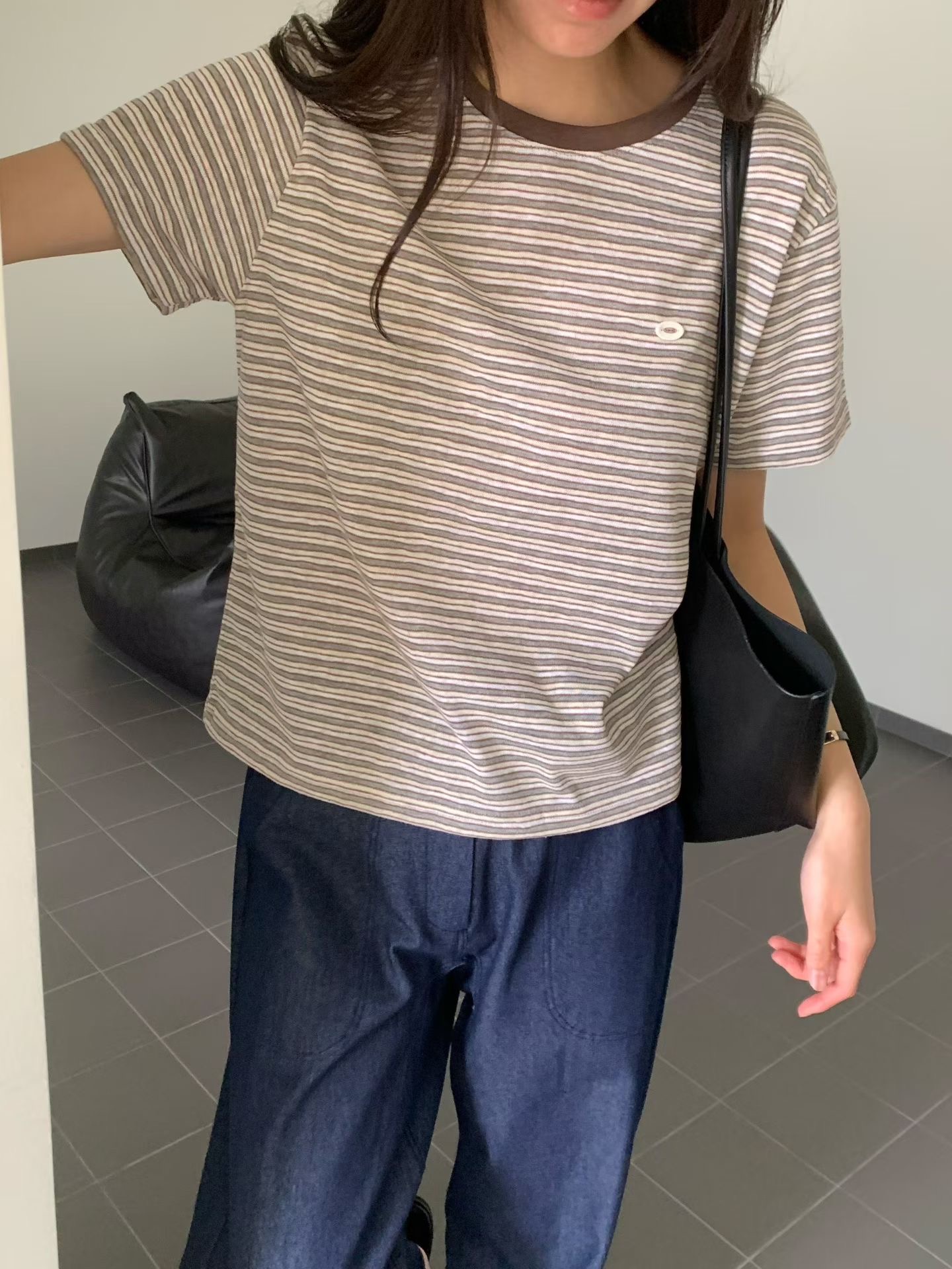 NOMAD東大門實拍韓國女士新款休閑時尚熱賣26夏季推薦T恤NOMADT恤圖色3