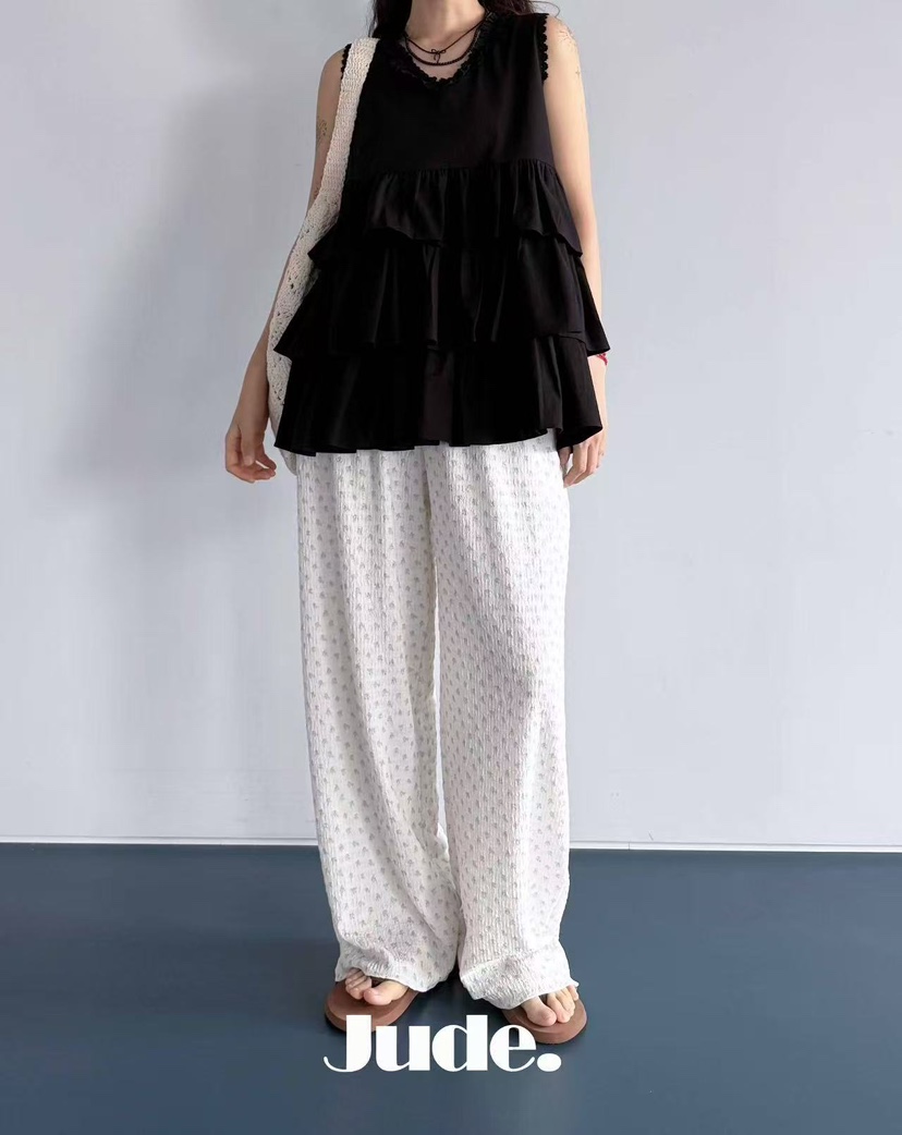 HEYJUDE東大門實拍女士新品26春夏時尚職業吊帶背心荷葉邊HEYJUDE吊帶/背心