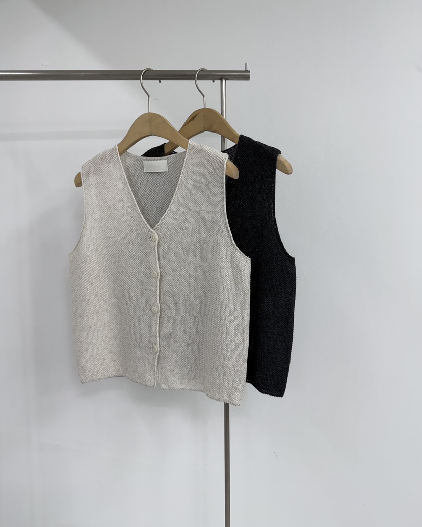 YIKHO STYLE韓國直郵女裝新品時尚職業人氣休閑26春夏馬甲YIKHO STYLE馬甲