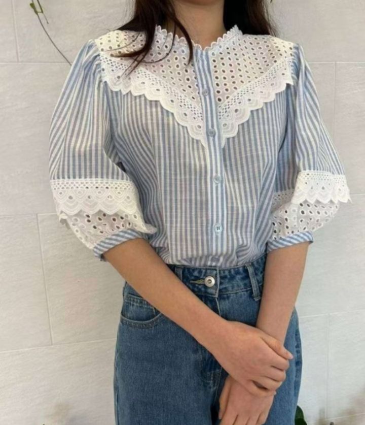 BLING BLING-S/RICO東大門代購女裝新品人氣襯衫蕾絲衫BLING BLING-S/RICO襯衫/蕾絲衫