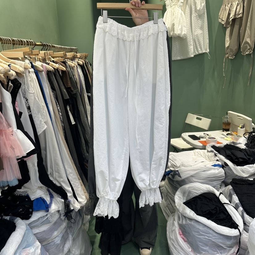 ROMANTIC NEWYORK東大門實拍女裝新品時尚真品休閑褲蕾絲ROMANTIC NEWYORK休閑褲圖色1