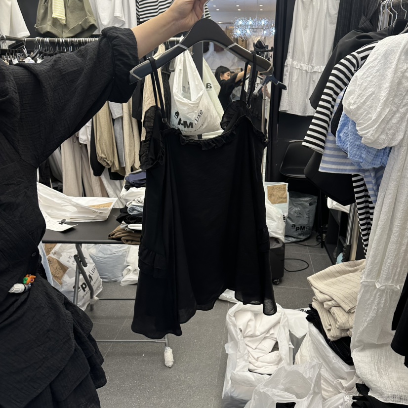 A-DEL東大門實拍女裝新品職業休閑熱賣推薦吊帶背心無袖A-DEL吊帶/背心