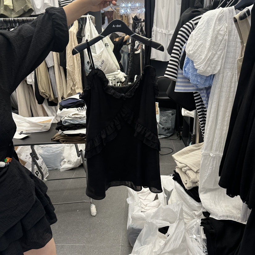 A-DEL東大門實拍女裝新品職業休閑熱賣推薦吊帶背心無袖A-DEL吊帶/背心圖色3