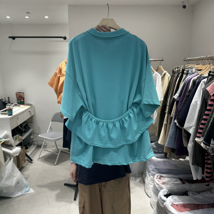 IN KIRA韓國直郵女裝新品人氣26春夏熱賣時尚T恤披肩豬皮IN KIRAT恤