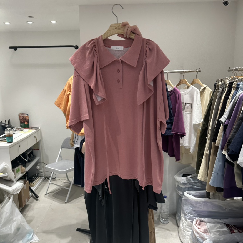 IN KIRA韓國直郵女裝新品人氣26春夏熱賣時尚T恤披肩豬皮IN KIRAT恤圖色1
