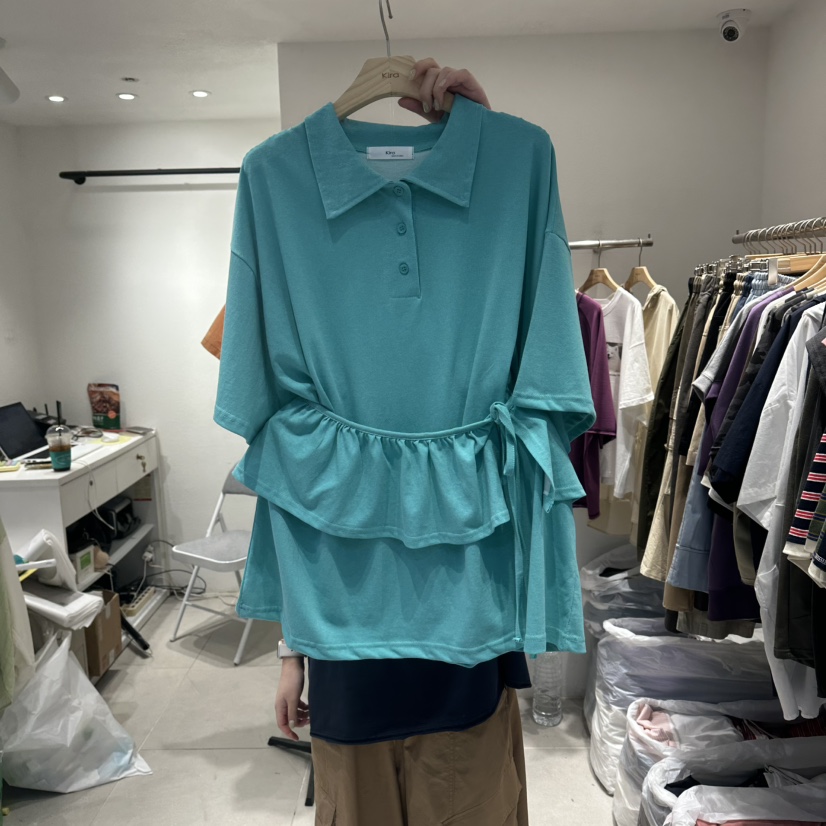 IN KIRA韓國直郵女裝新品人氣26春夏熱賣時尚T恤披肩豬皮IN KIRAT恤圖色2