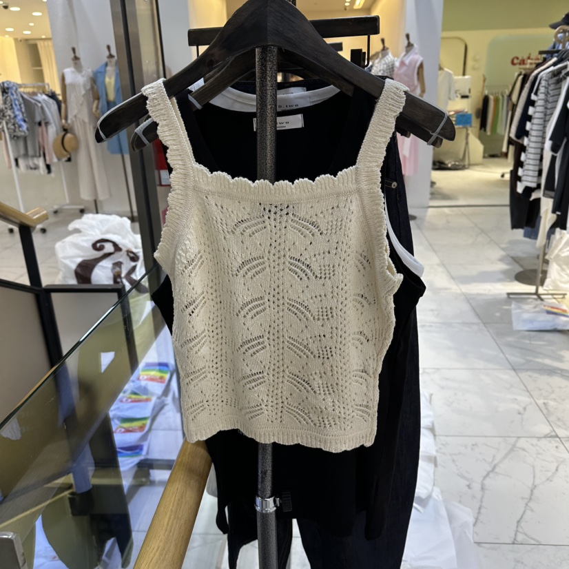 A2/D2東大門代購女士新品26春夏真品推薦吊帶背心針織無袖A2/D2吊帶/背心