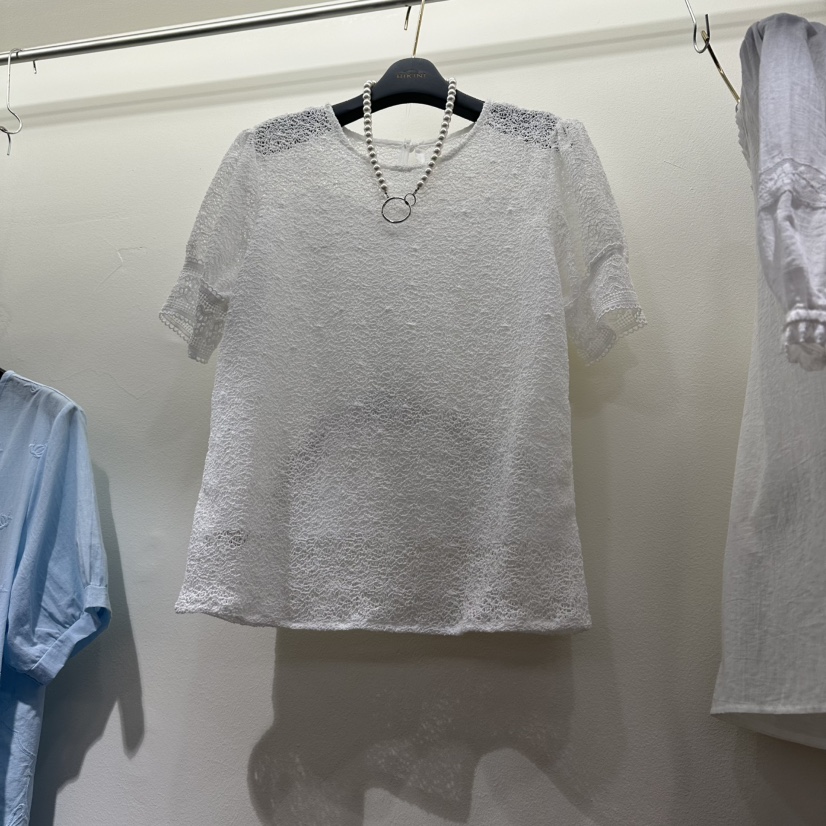 BIKINI韓國代購女士新品休閑時尚襯衫蕾絲衫不含項鏈透明BIKINI襯衫/蕾絲衫圖色1